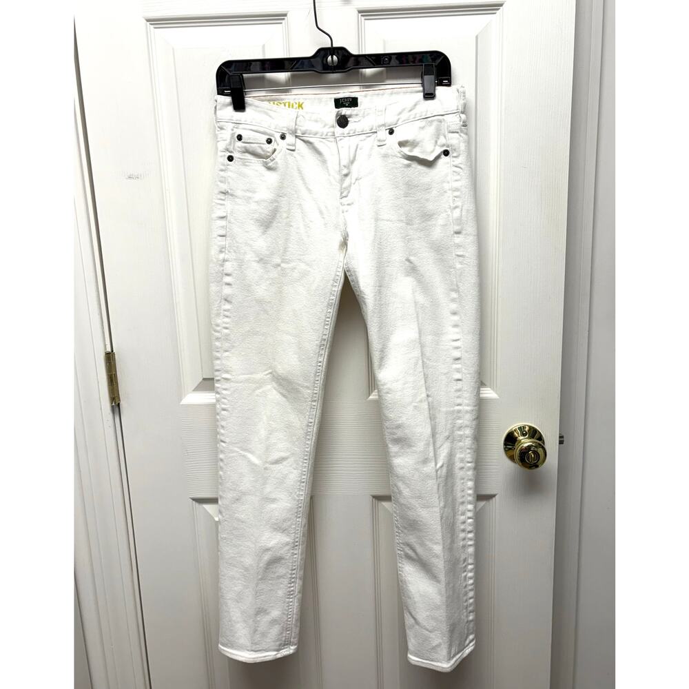 J. Crew Factory White Straight-Leg Women's Jeans